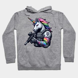 Tactical Unicorn - Sleeve Tattoo Hoodie